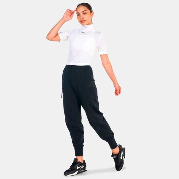 Футболка для женщин Nike W Nsw Essntl Rib Mock Ss Top 9% спандекс/ Белый photo 3