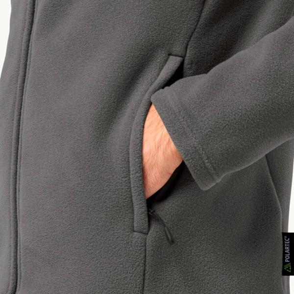 Hanorac pentru bărbați Jack Wolfskin Winterstein Fz M Drept/ Slate photo 5