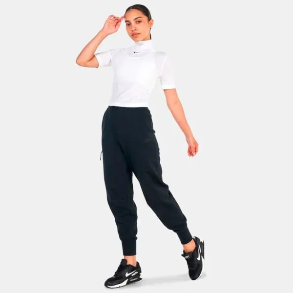 Tricou pentru femei Nike W Nsw Essntl Rib Mock Ss Top 61% poliester/ White photo 3