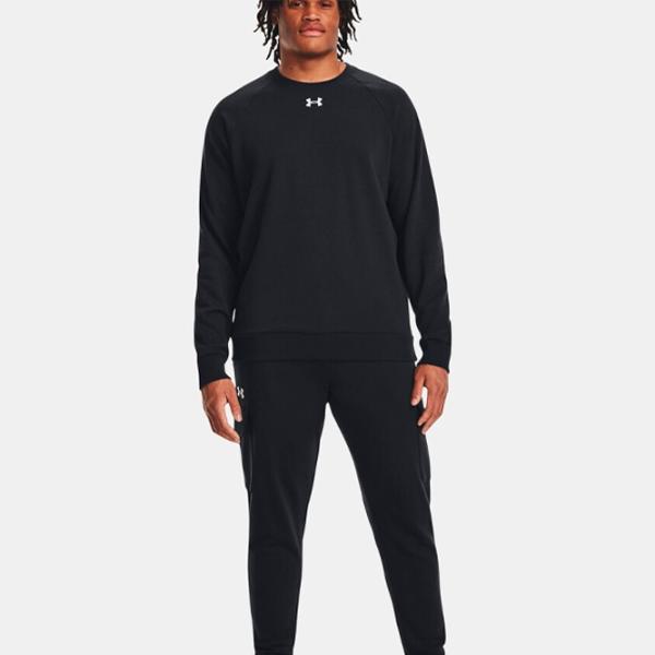 Толстовка для мужчин Under Armour UA Rival Fleece Crew-BLK Прямой/ Черный photo 3