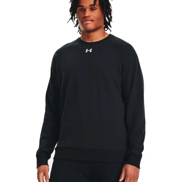 Толстовка для мужчин Under Armour UA Rival Fleece Crew-BLK Прямой/ Черный photo 4