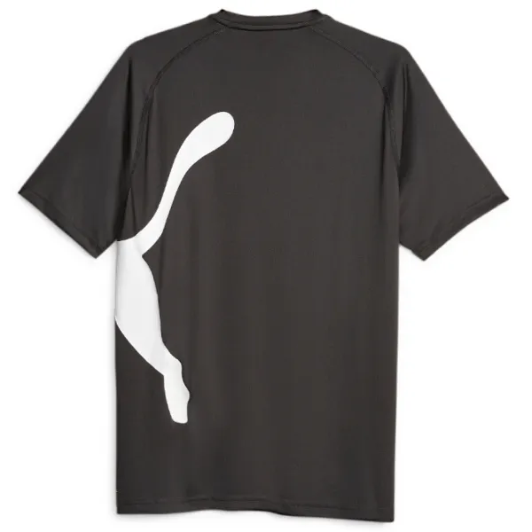 Tricou pentru bărbați Puma Train All Day Big Cat Tee 100% poliester/ Black photo 2