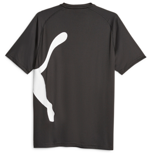 Tricou pentru bărbați Puma Train All Day Big Cat Tee 100% poliester/ Black photo 2