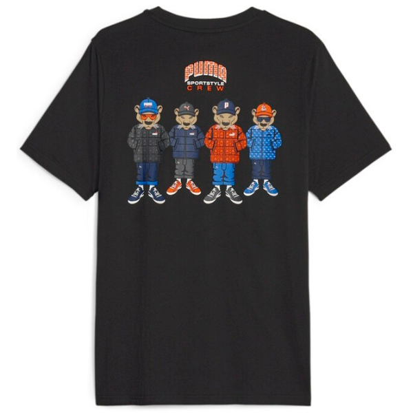 Футболка для мужчин Puma Graphics Sportstyle Crew Tee 100% хлопок/ Черный photo 2