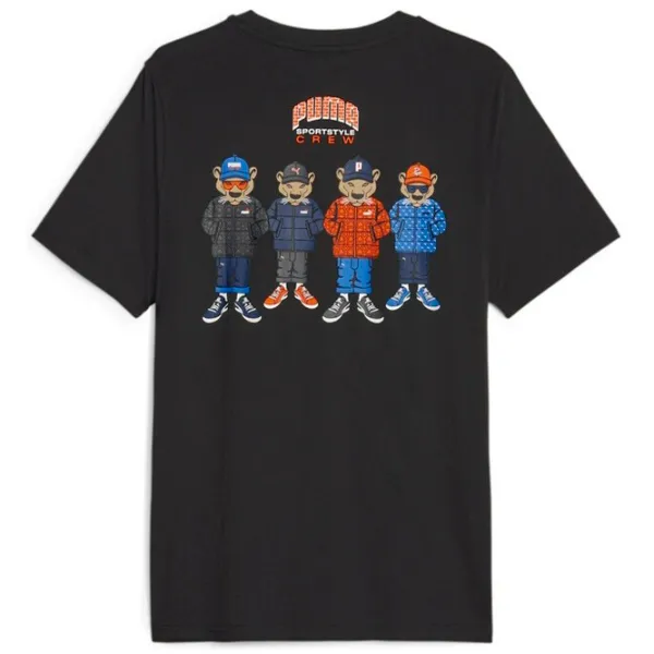 Футболка для мужчин Puma Graphics Sportstyle Crew Tee 100% хлопок/ Черный photo 2