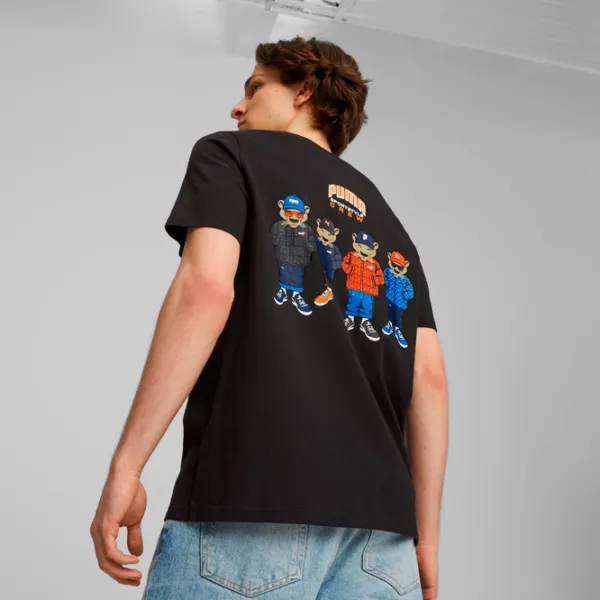 Футболка для мужчин Puma Graphics Sportstyle Crew Tee 100% хлопок/ Черный photo 4