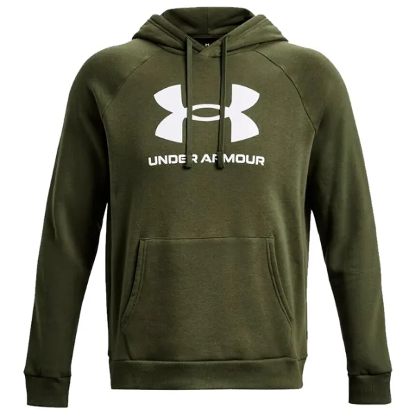 Hanorac pentru bărbați Under Armour UA Rival Fleece Logo HD-GRN Drept/ Green photo 4 Hanorac pentru bărbați Under Armour UA Rival Fleece Logo HD-GRN Drept/ Green photo 4