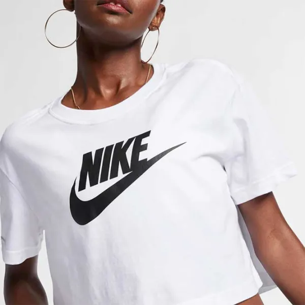 Tricou pentru femei Nike W Nsw Tee Essntl Crp Icn Ftra Bumbac/ White photo 4 Tricou pentru femei Nike W Nsw Tee Essntl Crp Icn Ftra Bumbac/ White photo 4