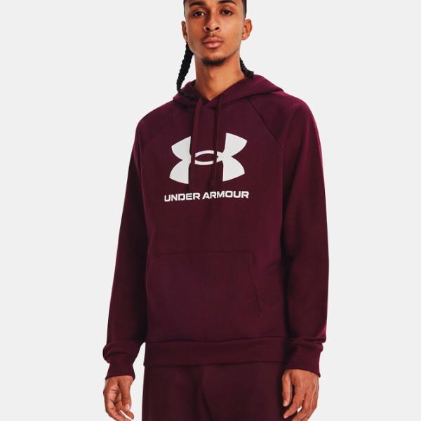Hanorac pentru bărbați Under Armour UA Rival Fleece Logo HD-MRN Drept/ Red photo 3 Hanorac pentru bărbați Under Armour UA Rival Fleece Logo HD-MRN Drept/ Red photo 3