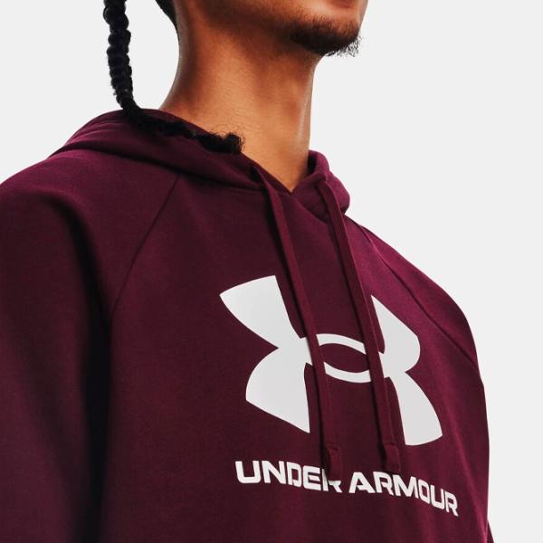 Hanorac pentru bărbați Under Armour UA Rival Fleece Logo HD-MRN Drept/ Red photo 6 Hanorac pentru bărbați Under Armour UA Rival Fleece Logo HD-MRN Drept/ Red photo 6