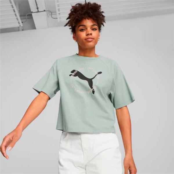 Tricou pentru femei Puma Better Sportswear Tee Bumbac/ Green photo 3
