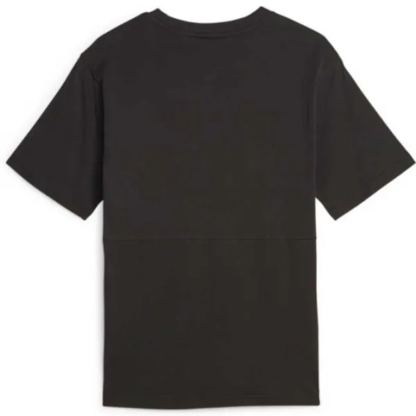 Tricou pentru femei Puma Power Logo Love Colorblock Tee Bumbac/ Black photo 2