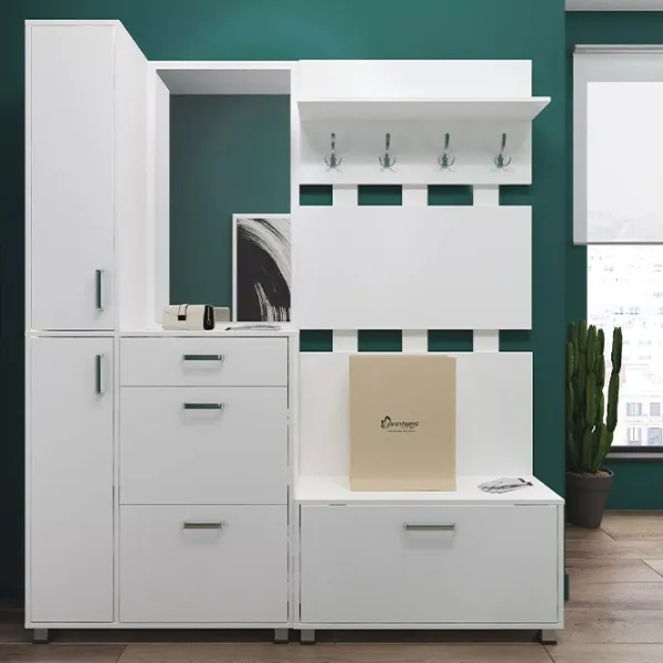 Set pentru antreu Fabrik Home Mirella 1800 LPAL / Frasin alb photo 6