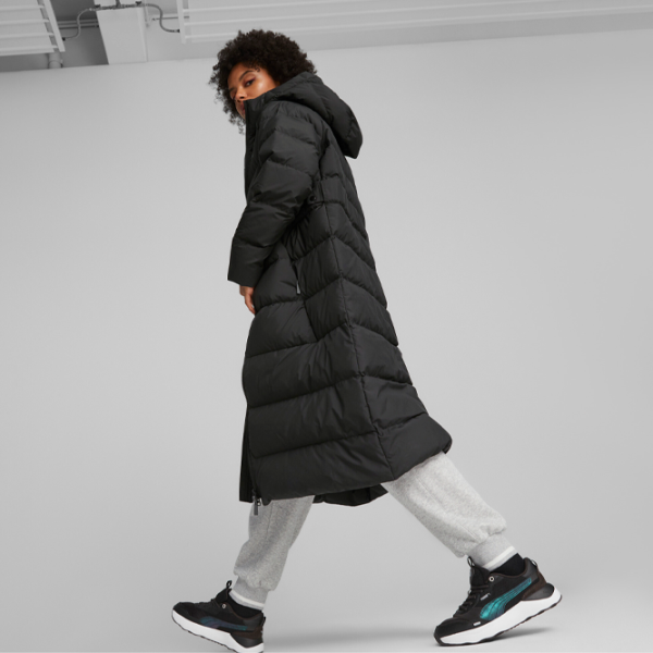 Куртка для женщин Puma Long Hooded Down Coat XL/ Черный photo 6