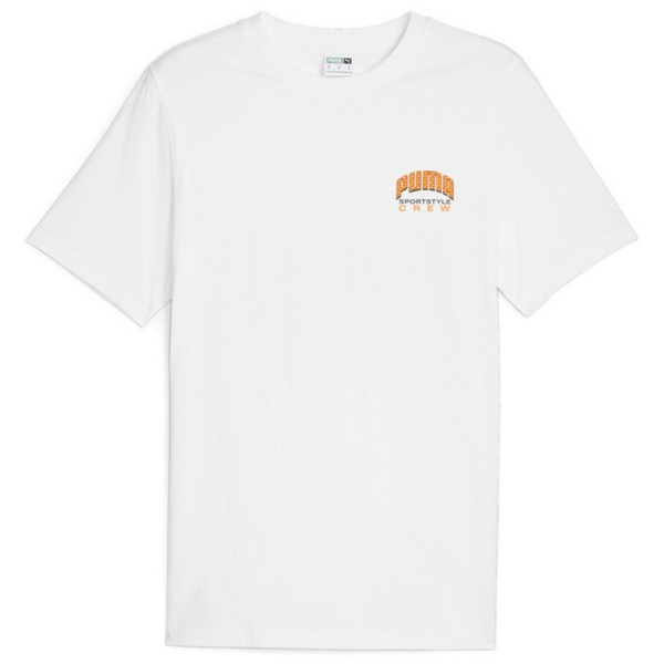 Футболка для мужчин Puma Graphics Sportstyle Crew Tee 100% хлопок/ Белый photo 5