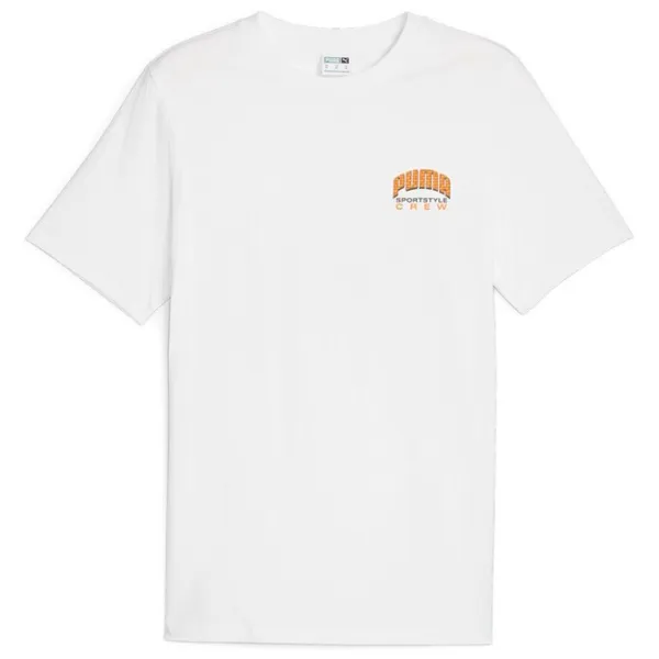 Tricou pentru bărbați Puma Graphics Sportstyle Crew Tee 100% bumbac/ White photo 5