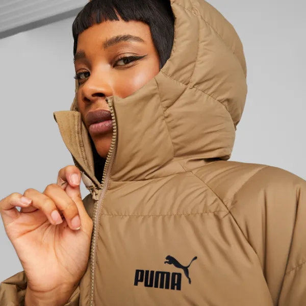 Куртка для женщин Puma Long Hooded Down Coat XS/ Коричневый photo 3