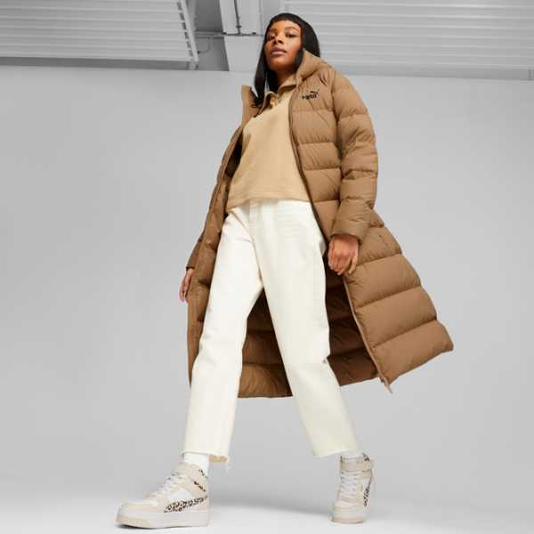 Scurtă pentru femei Puma Long Hooded Down Coat S/ Brown photo 5