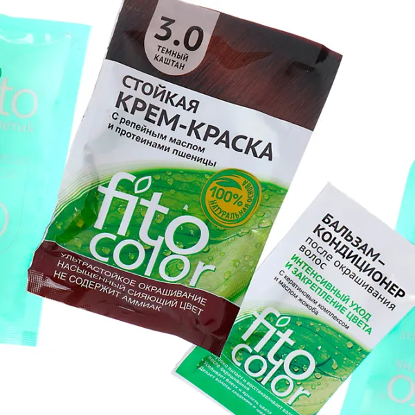Краска для волос Fito Color 4670017922334 Код цвета: 3.0, 115 мл photo 3 Краска для волос Fito Color 4670017922334 Код цвета: 3.0, 115 мл photo 3