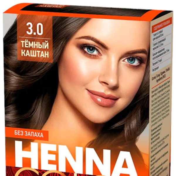 Краска для волос Henna Сolor 4670017927575 Код цвета: 3.0, 115 мл photo 3 Краска для волос Henna Сolor 4670017927575 Код цвета: 3.0, 115 мл photo 3