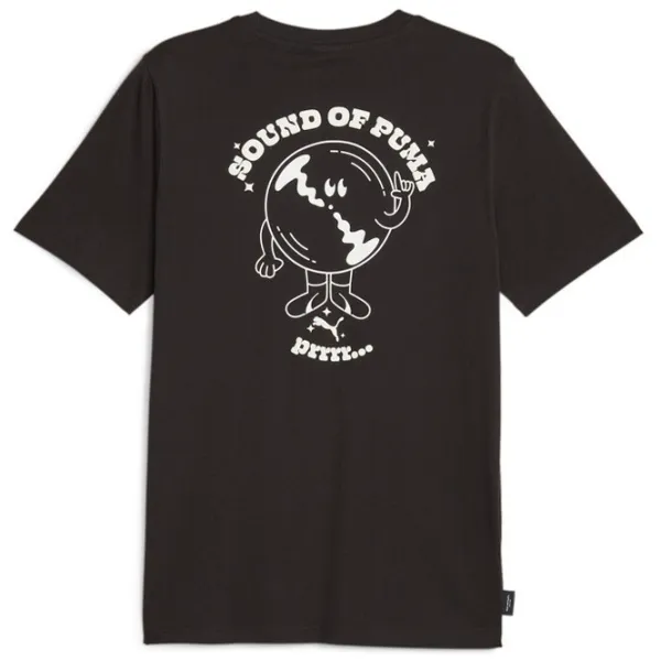 Tricou pentru bărbați Puma Graphics Sound Of Tee 100% bumbac/ Black photo 2