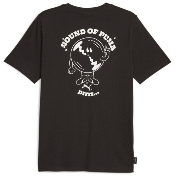 Tricou pentru bărbați Puma Graphics Sound Of Tee 100% bumbac/ Black photo 2