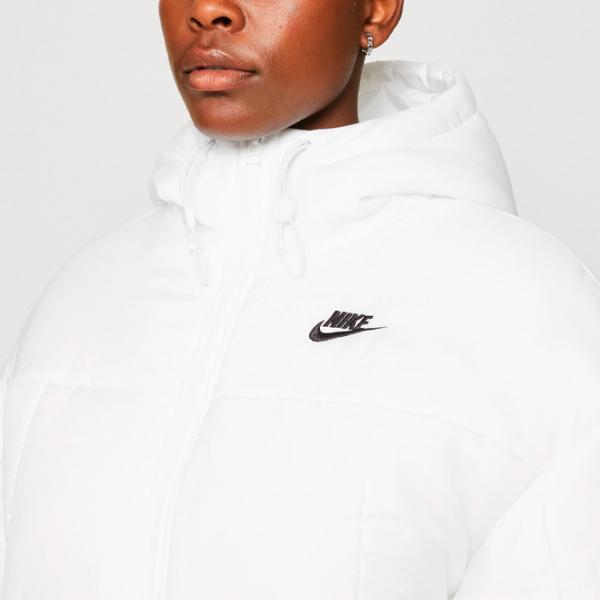 Scurtă pentru femei Nike W Nsw Esstl Thrmr Clsc Puffer L/ White photo 2