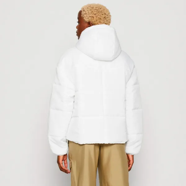 Scurtă pentru femei Nike W Nsw Esstl Thrmr Clsc Puffer L/ White photo 5