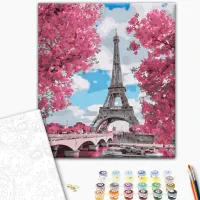 Картина по номерам BrushMe Магнолии в Париже 50 x 40 см/ Вертикальная photo 2