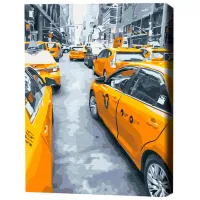 Картина по номерам BrushMe Нью-Йоркское такси 50 x 40 см/ Вертикальная photo 3