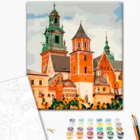 Pictură pe numere BrushMe Castelul Wawel din Cracovia 50 x 40 cm/ Verticală photo 2