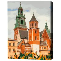 Pictură pe numere BrushMe Castelul Wawel din Cracovia 50 x 40 cm/ Verticală photo 3