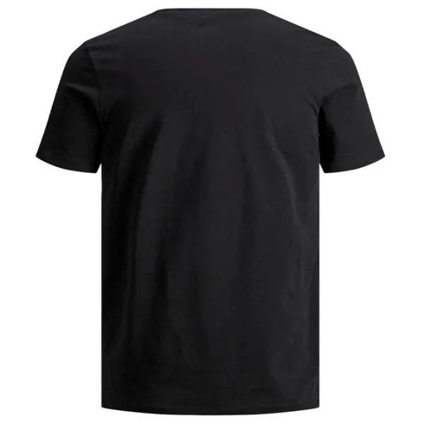 Футболка для мужчин Jack & Jones 1P 12156101 Хлопок/ Черный photo 2