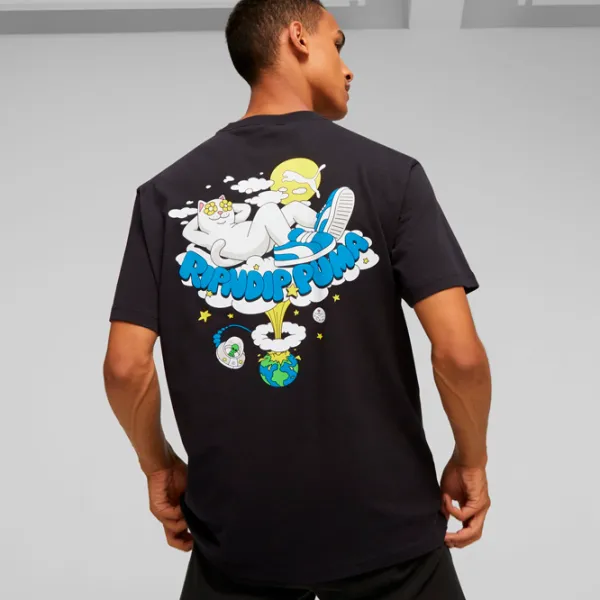 Футболка для мужчин Puma X Ripndip Graphic Tee 100% хлопок/ Черный photo 4 Футболка для мужчин Puma X Ripndip Graphic Tee 100% хлопок/ Черный photo 4
