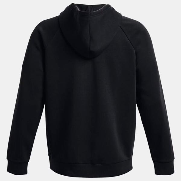 Hanorac pentru bărbați Under Armour UA Rival Fleece FZ Hoodie-BLK Drept/ Black photo 2 Hanorac pentru bărbați Under Armour UA Rival Fleece FZ Hoodie-BLK Drept/ Black photo 2