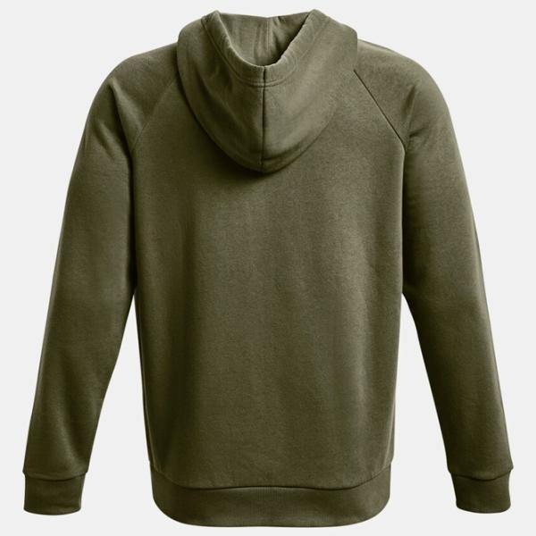 Hanorac pentru bărbați Under Armour UA Rival Fleece FZ Hoodie-GRN Drept/ Green photo 2 Hanorac pentru bărbați Under Armour UA Rival Fleece FZ Hoodie-GRN Drept/ Green photo 2