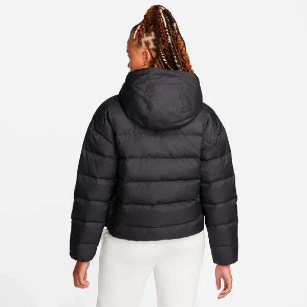 Куртка для женщин Nike W Nsw Sf Dwn Wr Hd Jkt S/ Черный photo 2