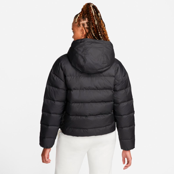 Куртка для женщин Nike W Nsw Sf Dwn Wr Hd Jkt S/ Черный photo 2