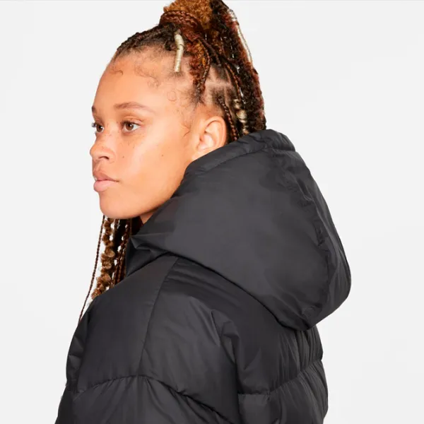 Куртка для женщин Nike W Nsw Sf Dwn Wr Hd Jkt S/ Черный photo 5