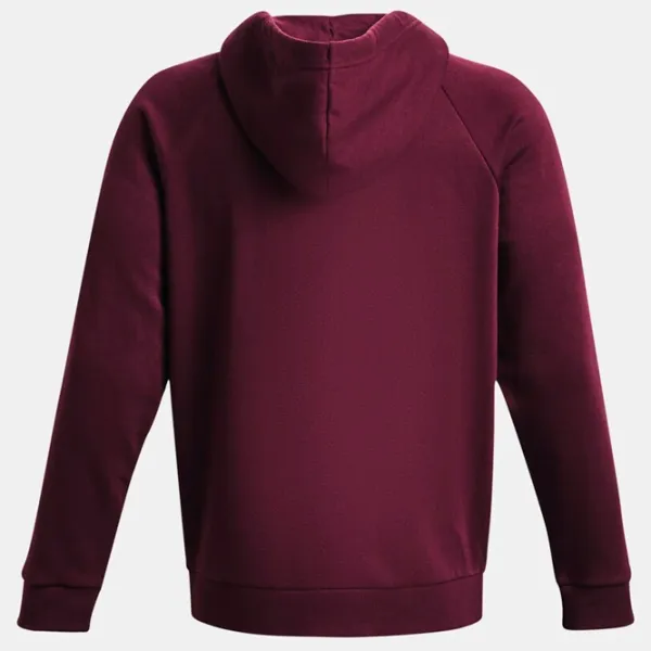 Hanorac pentru bărbați Under Armour UA Rival Fleece FZ Hoodie-MRN Drept/ Red photo 2 Hanorac pentru bărbați Under Armour UA Rival Fleece FZ Hoodie-MRN Drept/ Red photo 2