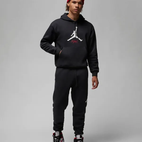 Толстовка для мужчин Jordan Ess Flc Baseline Hoodie Прямой/ Черный photo 4 Толстовка для мужчин Jordan Ess Flc Baseline Hoodie Прямой/ Черный photo 4