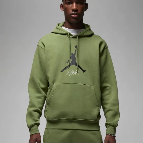Толстовка для мужчин Jordan Ess Flc Baseline Hoodie Прямой/ Зелёный photo 2 Толстовка для мужчин Jordan Ess Flc Baseline Hoodie Прямой/ Зелёный photo 2