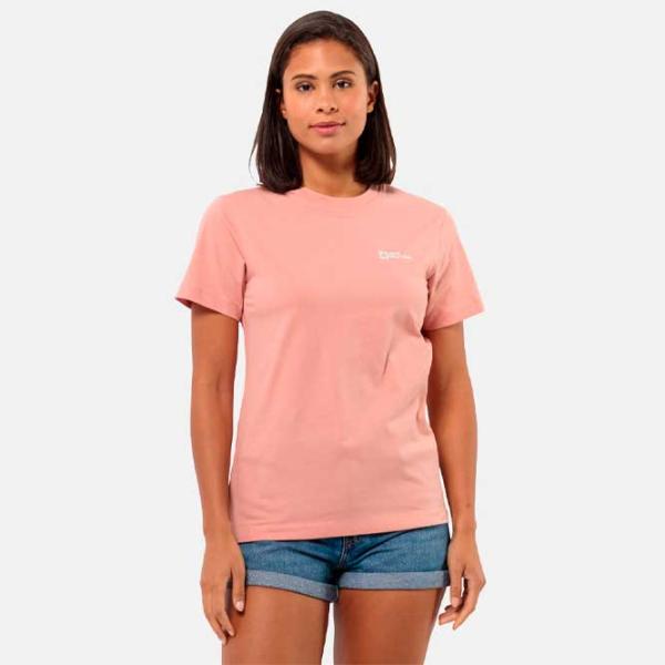 Tricou pentru femei Jack Wolfskin Essential T W Bumbac/ Pink photo 2 Tricou pentru femei Jack Wolfskin Essential T W Bumbac/ Pink photo 2