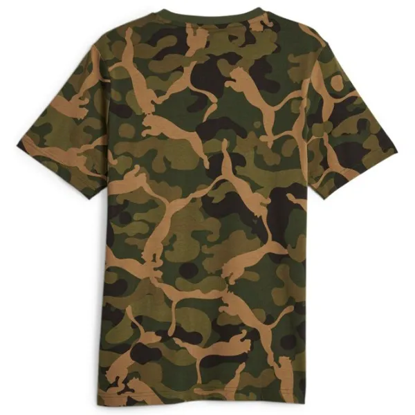 Tricou pentru bărbați Puma Ess+ Camo Aop Tee 100% bumbac/ Darkolivegreen photo 2