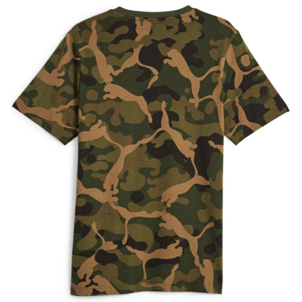 Tricou pentru bărbați Puma Ess+ Camo Aop Tee 100% bumbac/ Darkolivegreen photo 2