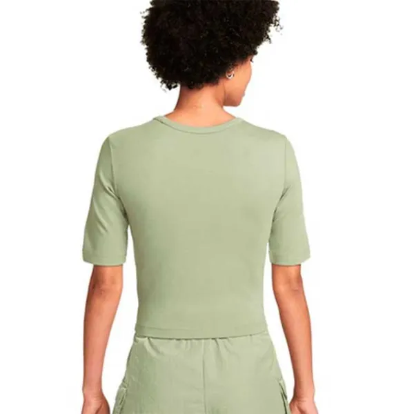 Tricou pentru femei Nike W Nsw Essntl Hlslv Top Cutout 5% spandex/ elastan/ Green photo 4 Tricou pentru femei Nike W Nsw Essntl Hlslv Top Cutout 5% spandex/ elastan/ Green photo 4