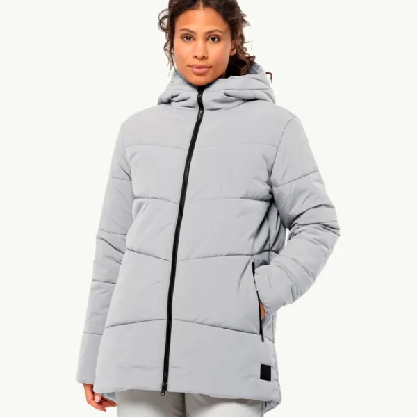 Куртка для женщин Jack Wolfskin Karolinger Long Jkt W XL/ Серый photo 2 Куртка для женщин Jack Wolfskin Karolinger Long Jkt W XL/ Серый photo 2