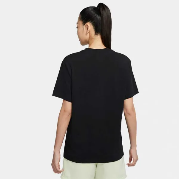 Tricou pentru femei Nike W Nsw Essntl Tee Bf Lbr Bumbac/ Black photo 4
