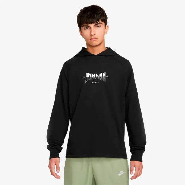 Hanorac pentru bărbați Nike M Jordan Df Sprt Gfx Fleece Po Drept/ Black photo 2