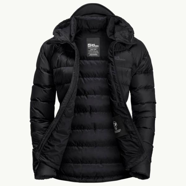 Куртка для женщин Jack Wolfskin Nebelhorn Down Hoody W L/ Черный photo 2 Куртка для женщин Jack Wolfskin Nebelhorn Down Hoody W L/ Черный photo 2